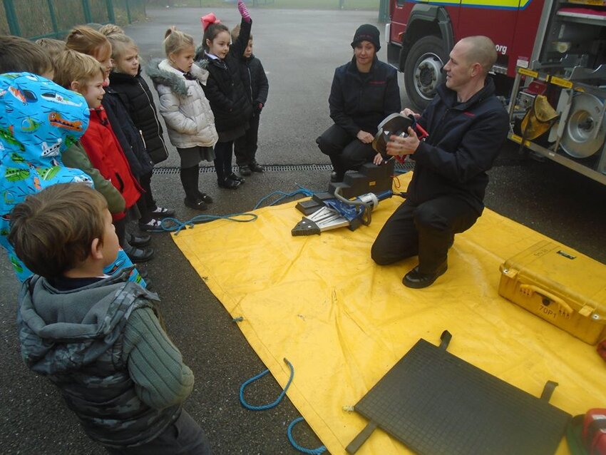 Image of Fire Brigade visit Rye Primary